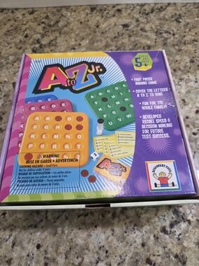 A to Z Jr. Junior Word Game for Kids 2006 Discovery Toys Complete Vintage Age 5+